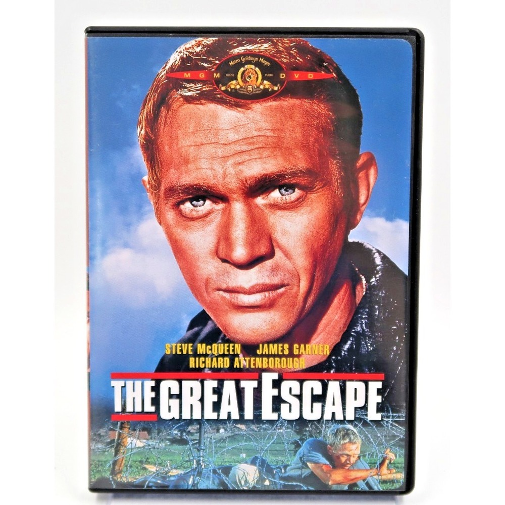 The Great Escape (DVD, 1963) Steve McQueen James Garner ~Very Good